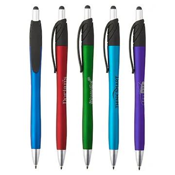 Pen Velvet Touch Stylus Chrome Barrel - 6 in