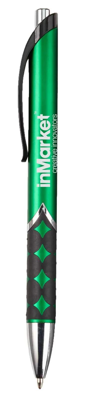 Pen Matte Metallic Diamond Pattern Grip - 5.75 in - product view 7