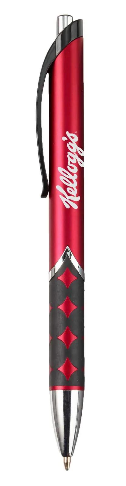 Pen Matte Metallic Diamond Pattern Grip - 5.75 in - product view 8