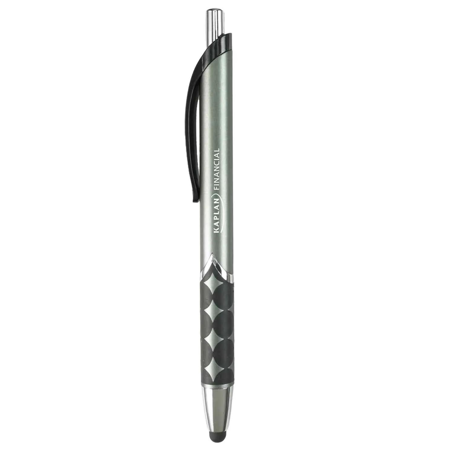 Pen Stylus Matte Metallic Diamond Grip - 5.75 in - product view 3