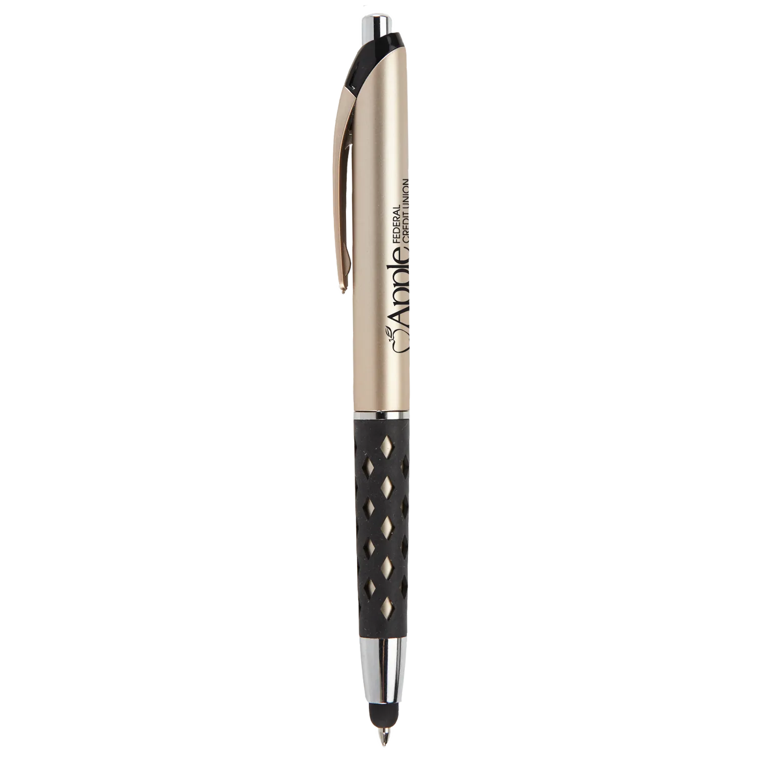 Pen Stylus Matte Metallic Black Rubber Grip - 5.63 in - product view 2