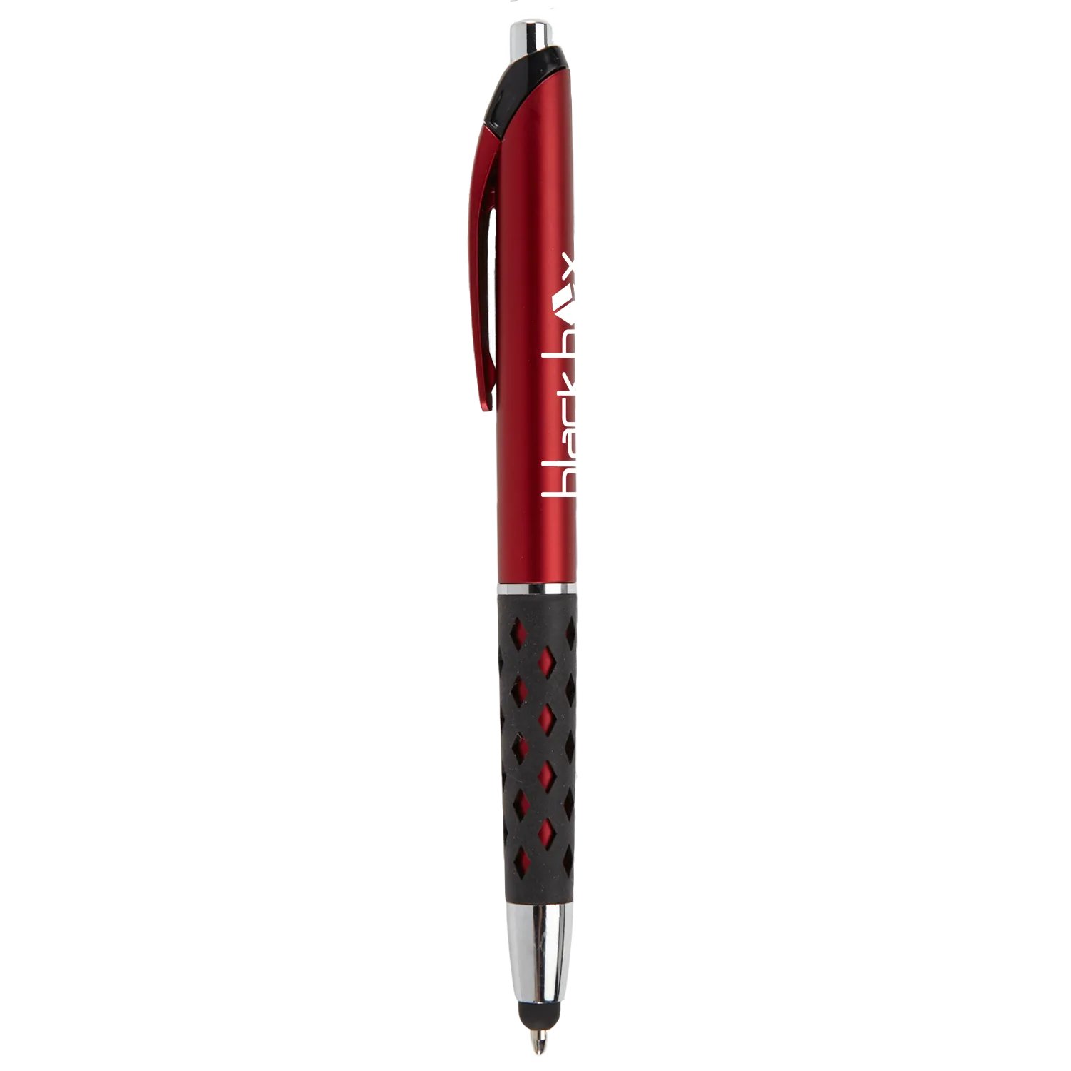 Pen Stylus Matte Metallic Black Rubber Grip - 5.63 in - product view 4