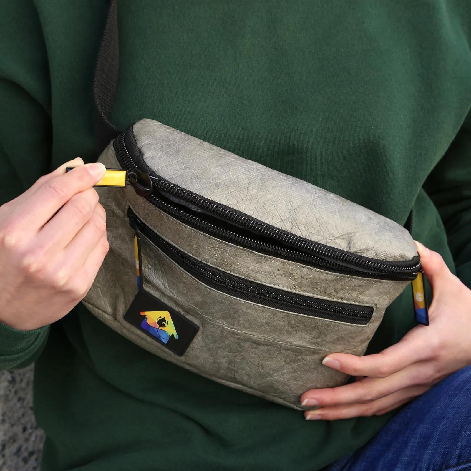 Crossbody Bag HDPE Minimalist Fanny Pack - 8.8 x 5.5 in - product view 2