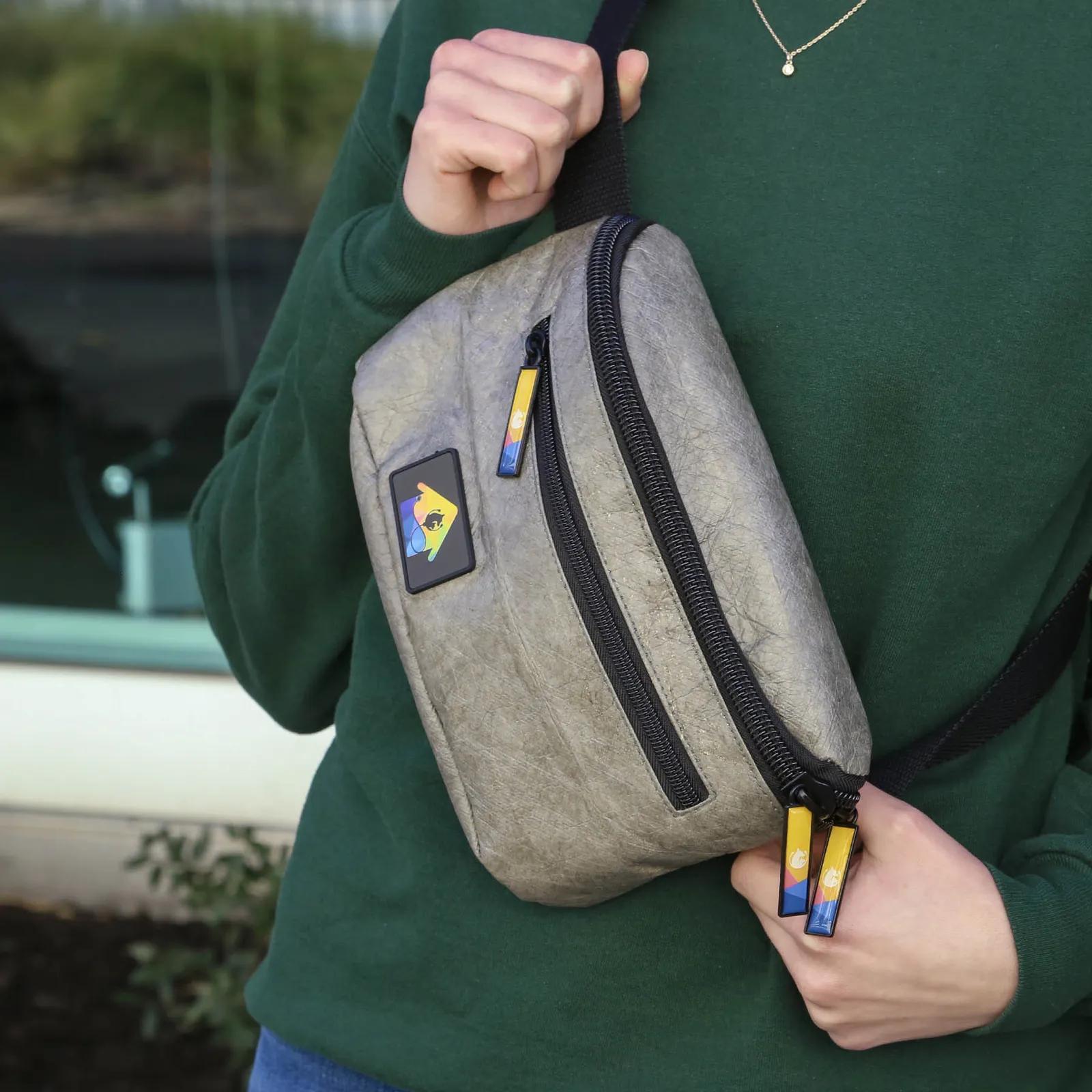 Crossbody Bag HDPE Minimalist Fanny Pack - 8.8 x 5.5 in - product view 4