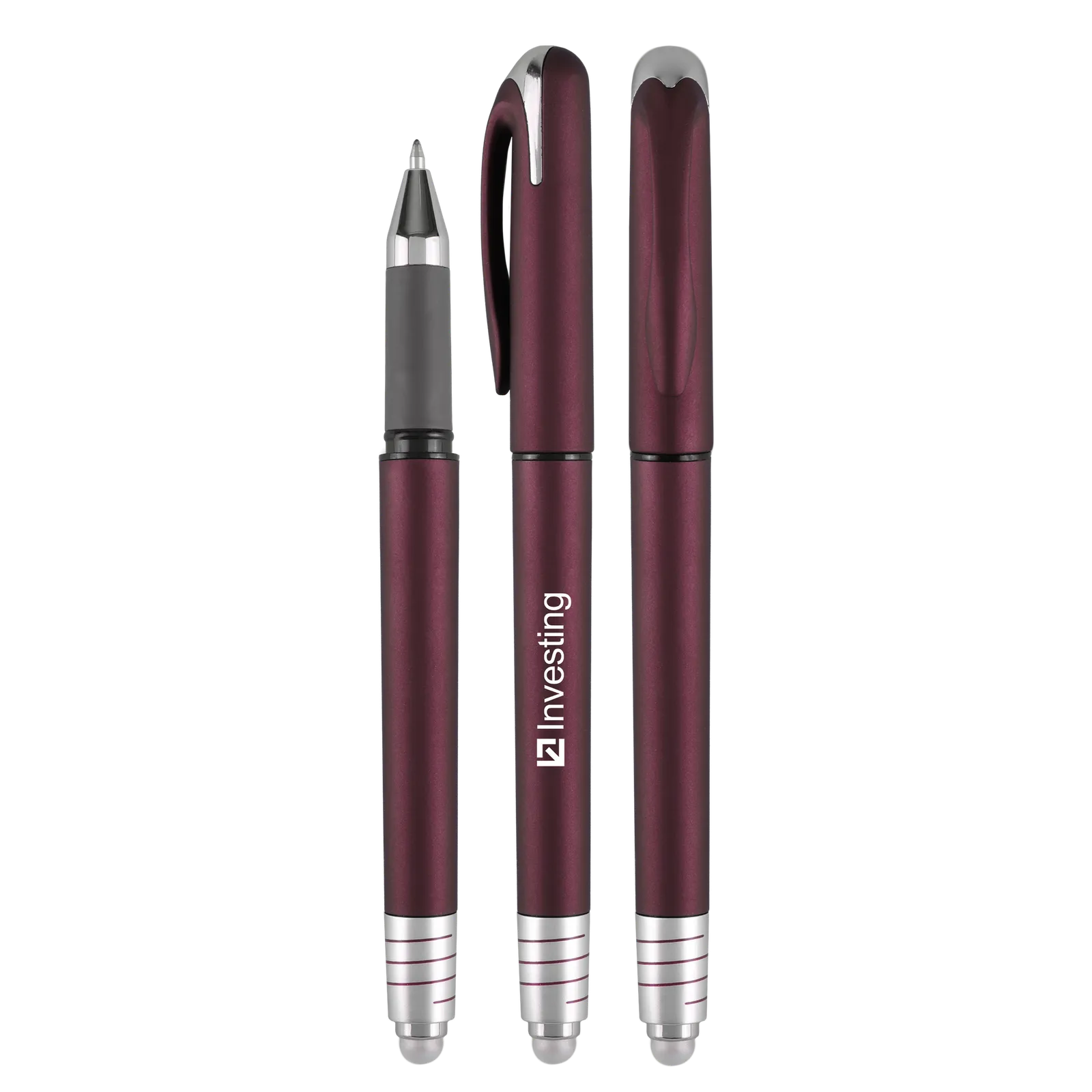 Spinner Gel Pen Stylus Velvet-Touch Cap - 6 in - product view 4