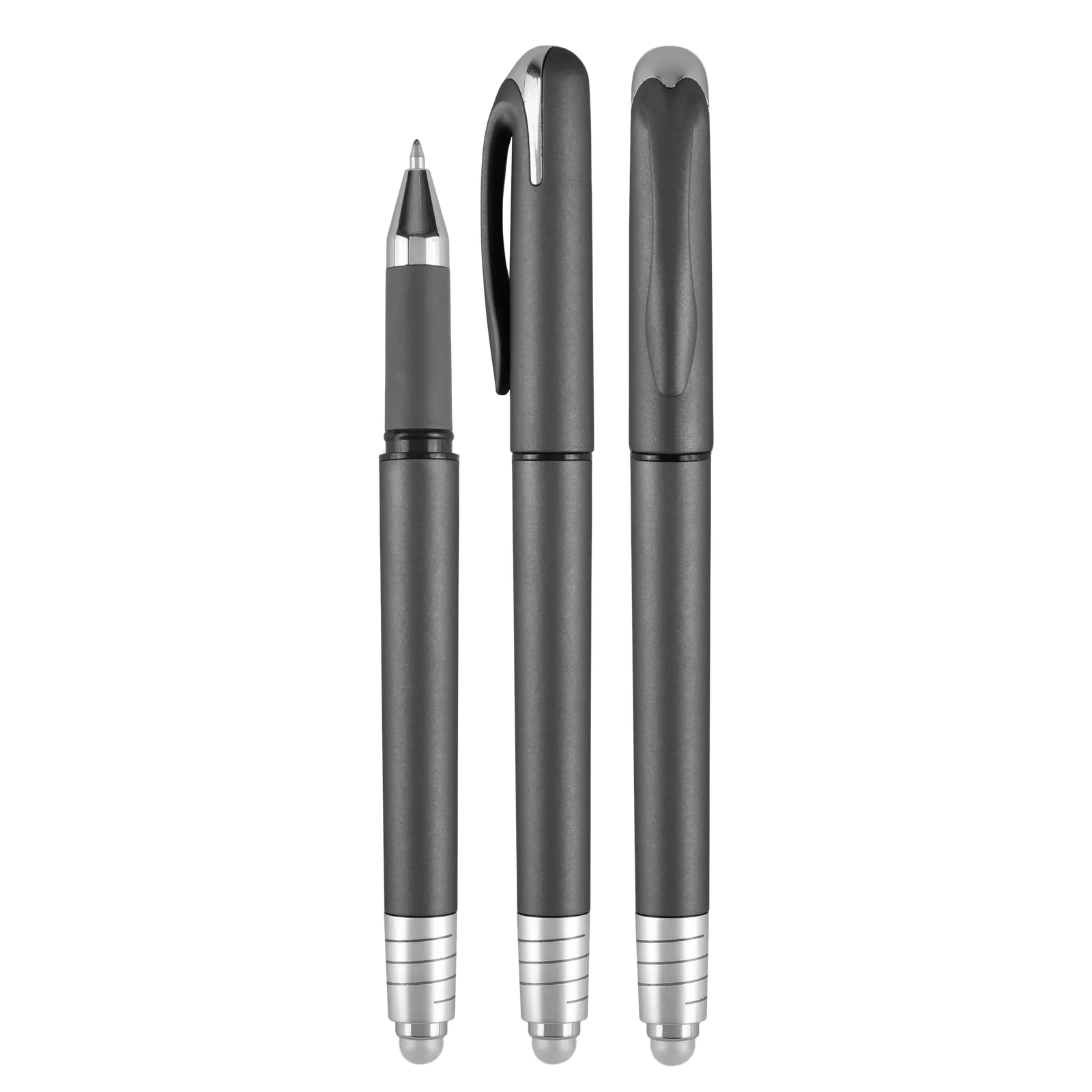 Spinner Gel Pen Stylus Velvet-Touch Cap - 6 in - blank view 12