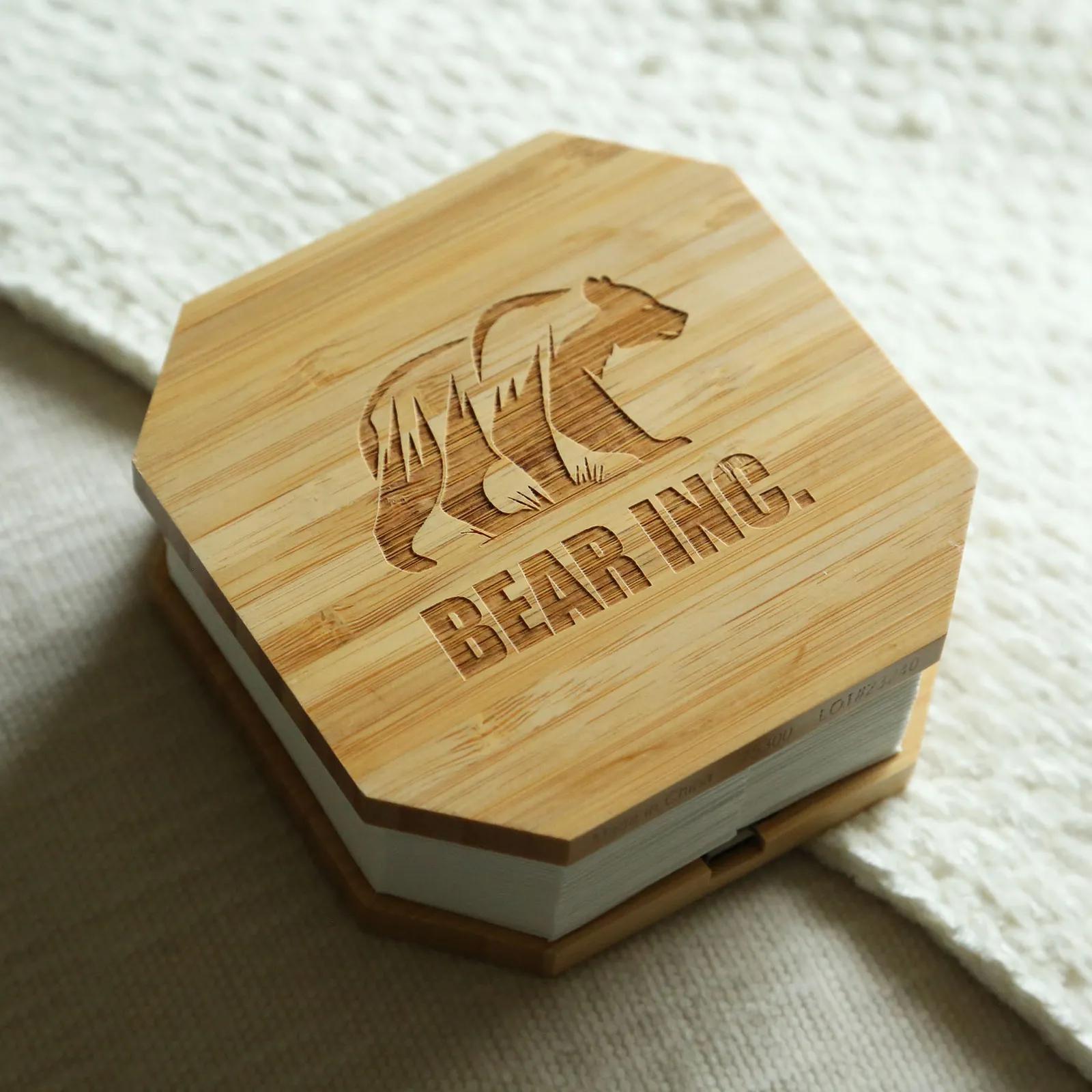 Accordion LED Light Bamboo Tyvek Foldable - 4 x 4 in - product view 6