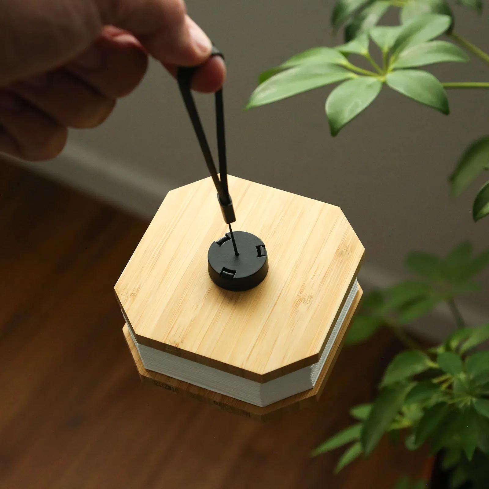 Accordion LED Light Bamboo Tyvek Foldable - 4 x 4 in - product view 9