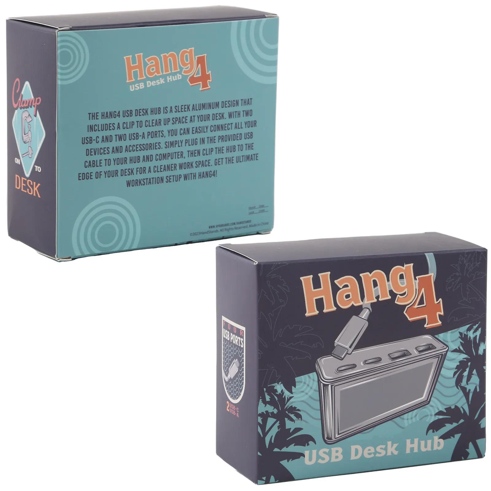 USB Hub Desk Clamp Aluminum Four Port - 3 x 2.25 in - product view 8