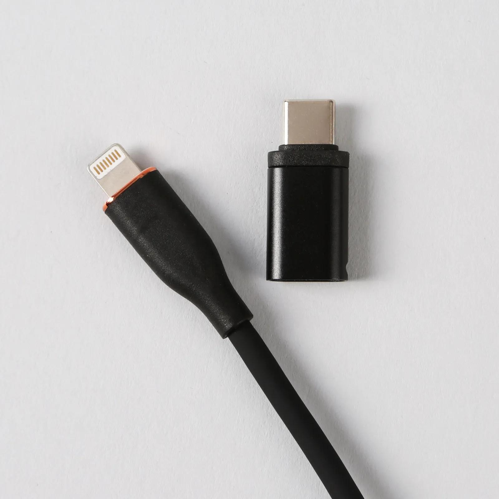 Silicone USB-C to Lightning Cable with Organizer - 3 ft - product view 7