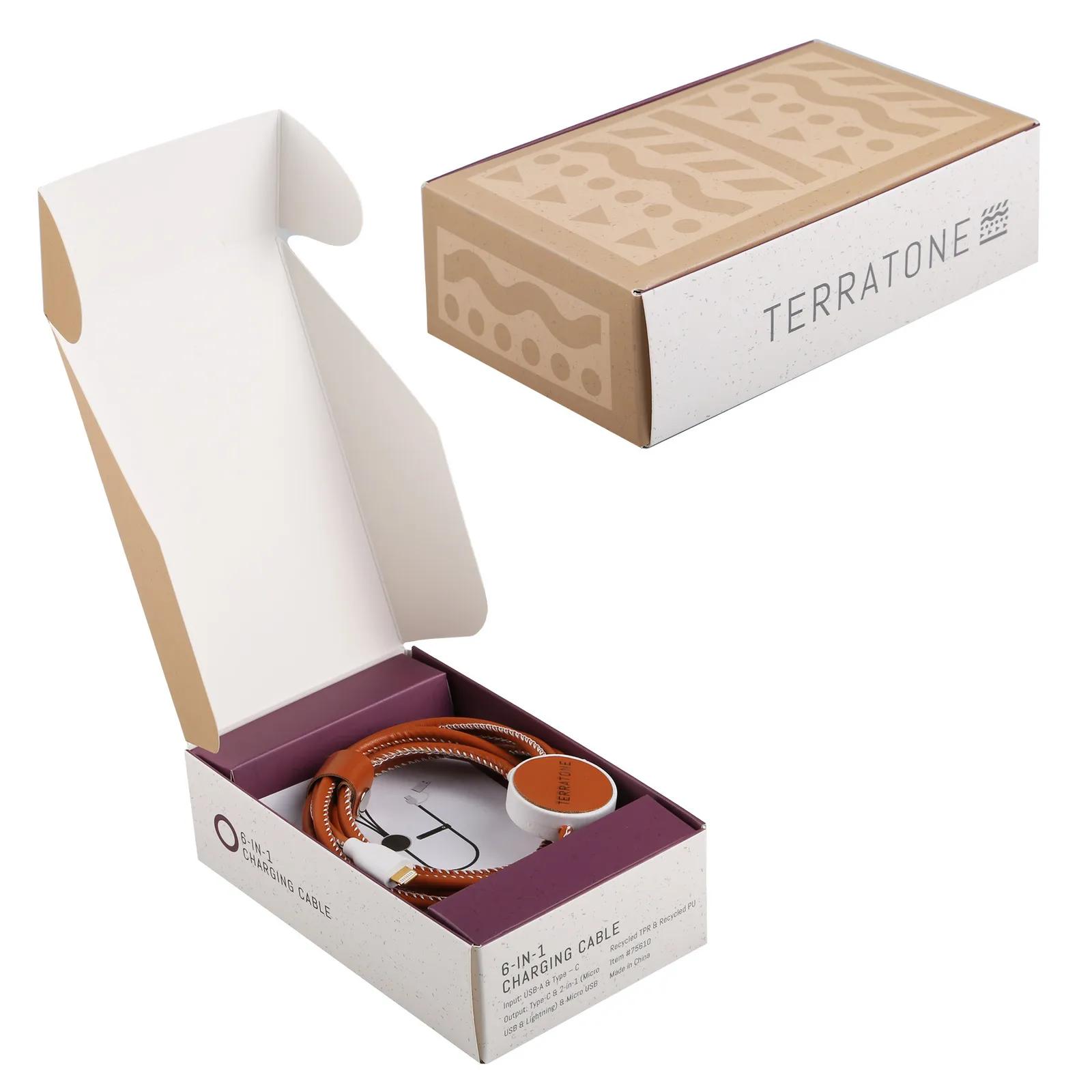 3-in-1 Charging Cable with Recycled Materials - 47 in - product view 6