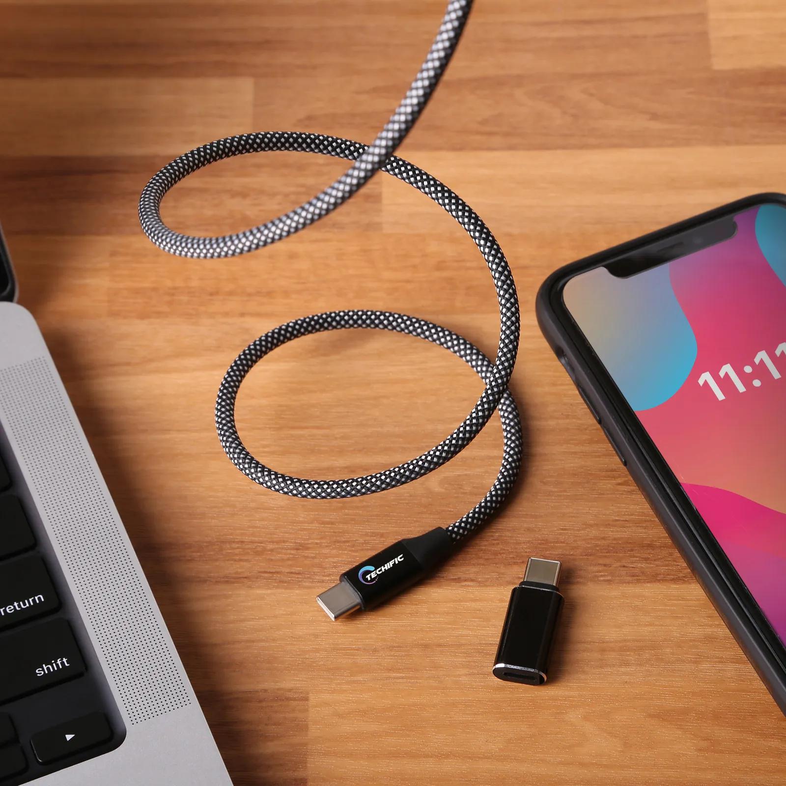 Magnetic Coil Charging Cable Lightning to USB-C - 3 ft - product view 3