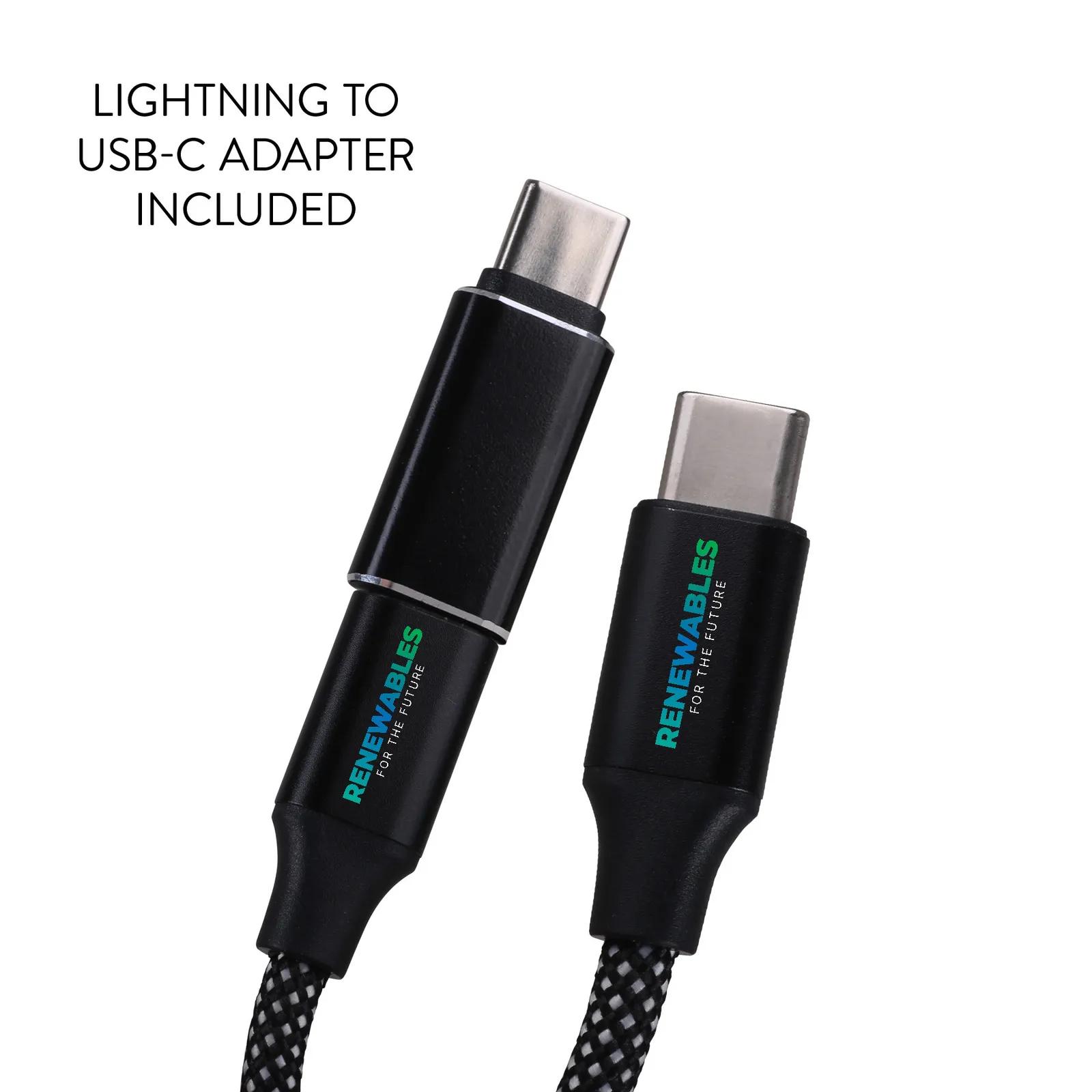 Magnetic Coil Charging Cable Lightning to USB-C - 3 ft - product view 7
