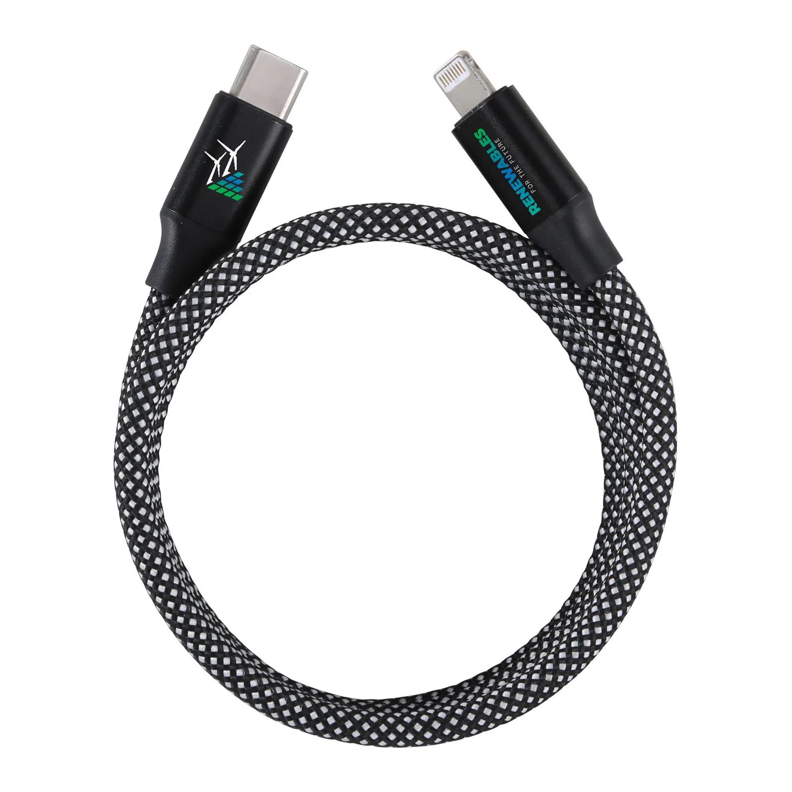 Magnetic Coil Charging Cable Lightning to USB-C - 3 ft - product view 10