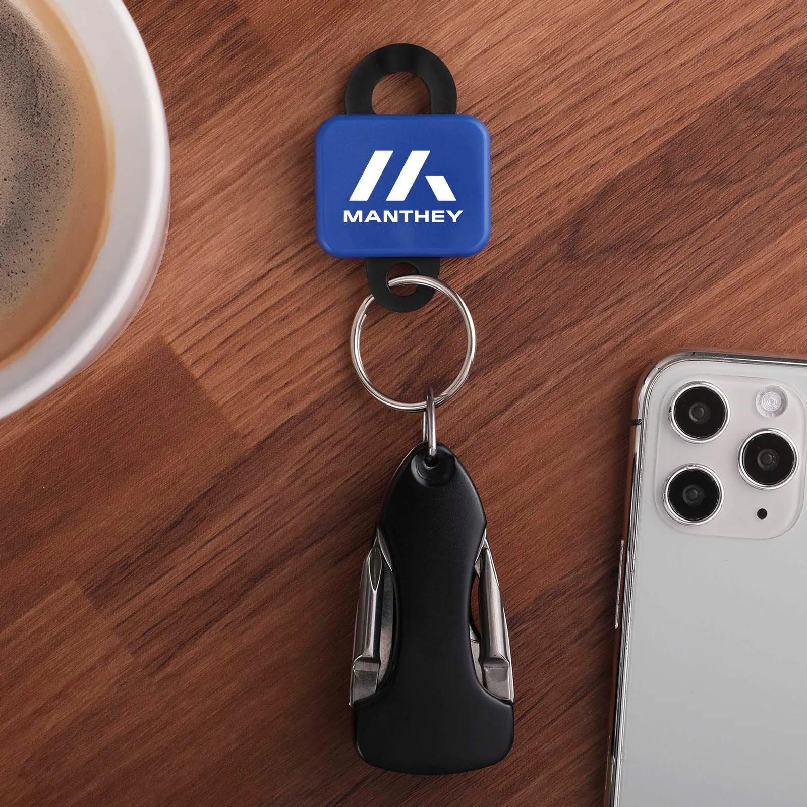 Clip-On Keyholder with Patented Quick-Attach Design - product view 3