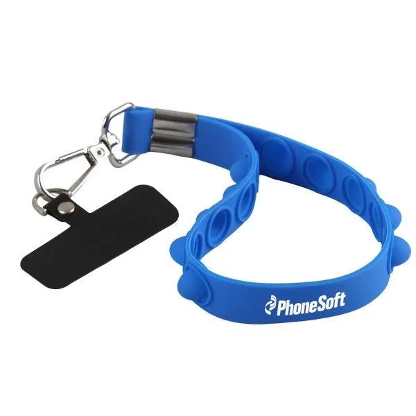 Silicone Pop-It Phone Wristlet and Stress Reliever - product view 2