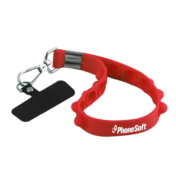 Silicone Pop-It Phone Wristlet and Stress Reliever - product view 4