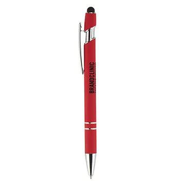 ABS Plastic Stylus Pen with Velvet Touch - 5 5/8 in - product view 2