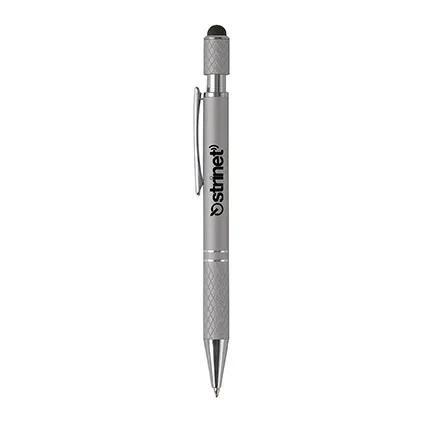 Aluminum Stylus Pen with Spin Top Stress Relief - 5 5/8 in - product view 2
