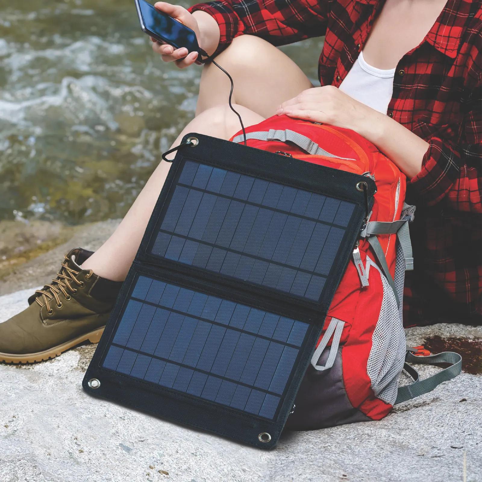 Solar Panel Charger 12 Watt Bi-Fold Design - 10 3/4 in - product view 2