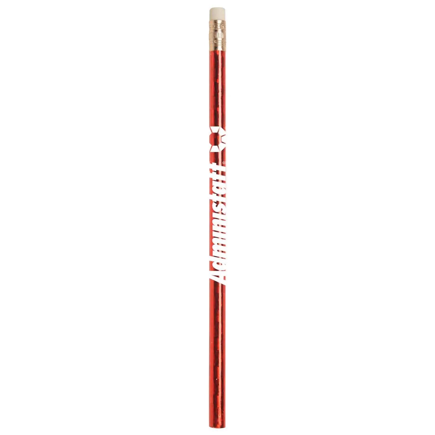 Prismatic Foil Wrap Round Pencil Holographic - 7 1/2 in - product view 4