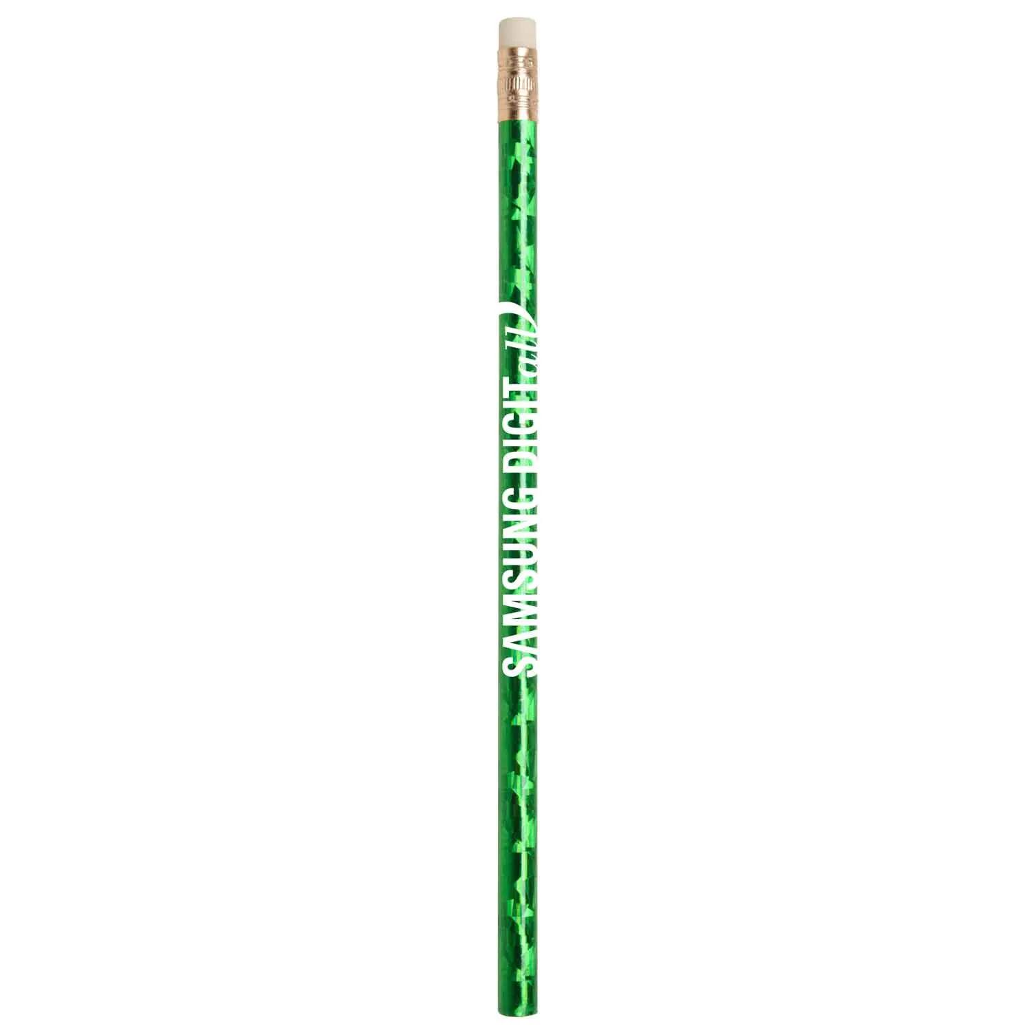 Prismatic Foil Wrap Round Pencil Holographic - 7 1/2 in - product view 7