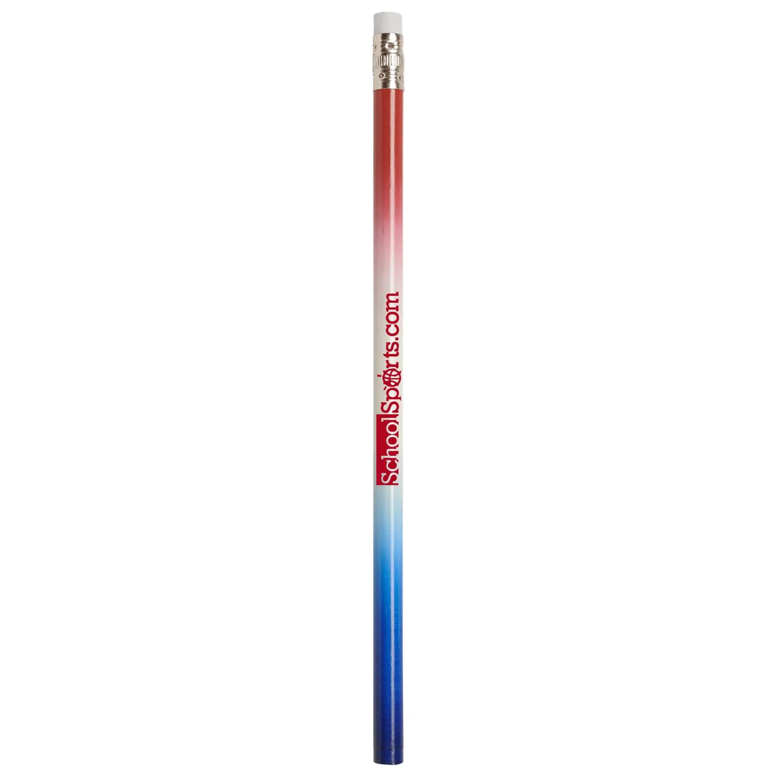 Tri-Color Rainbow Round Pencil Blended Colors - 7 1/2 in - product view 2