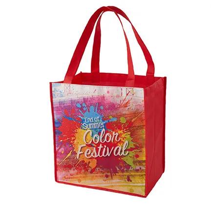Custom Tote Bag Sublimated Non-Woven - 12 x 13 x 8 in - product view 4
