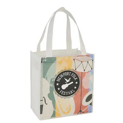 Custom Tote Bag Sublimated Non-Woven - 12 x 13 x 8 in - product view 6