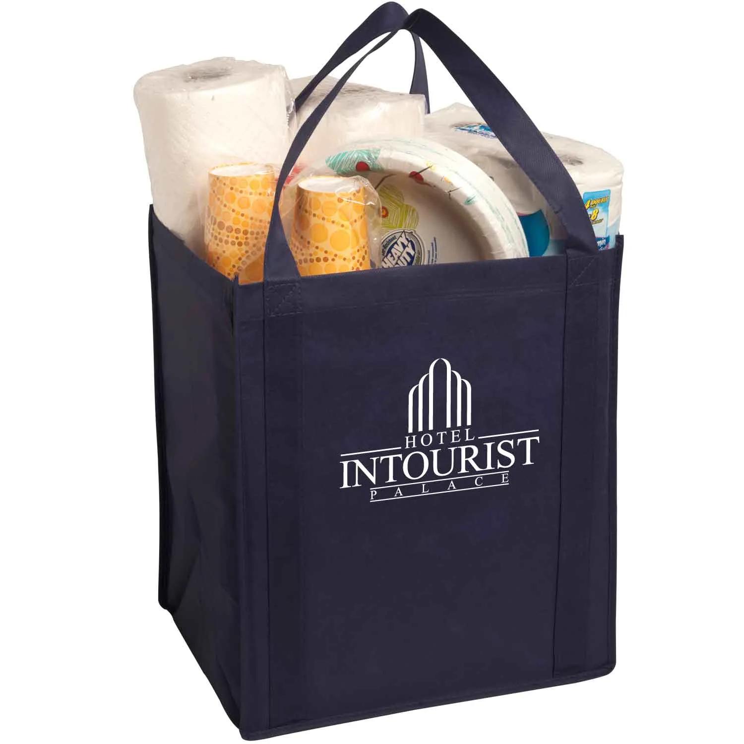 Custom Tote Bag Large Non-Woven Grocery - 13 x 15 x 10 in - product view 6