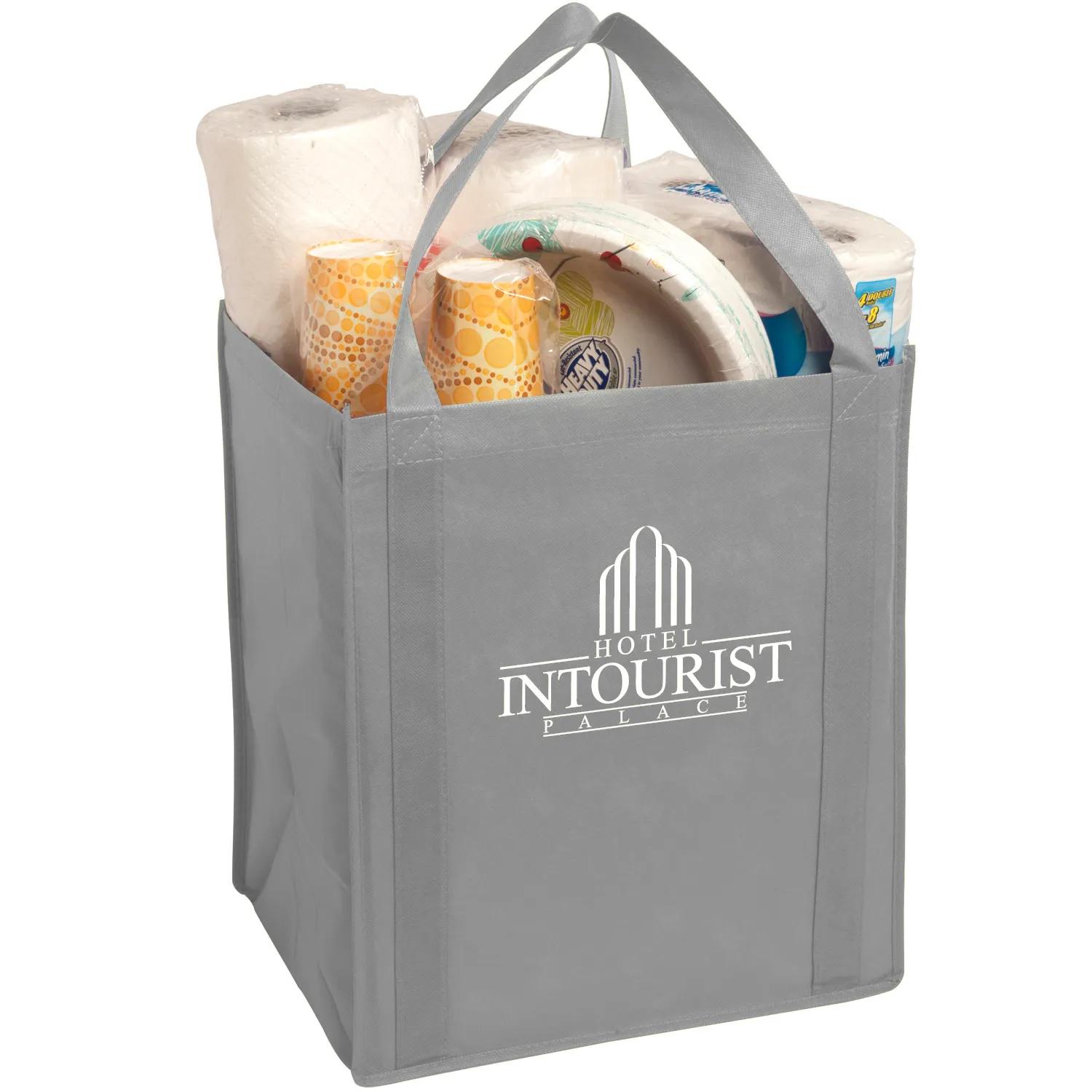 Custom Tote Bag Large Non-Woven Grocery - 13 x 15 x 10 in - product view 10