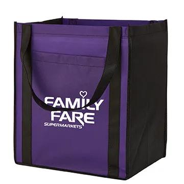 Custom Tote Bag Large Non-Woven with Pocket - 13 x 15 x 10 in - product view 6