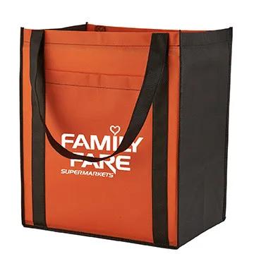 Custom Tote Bag Large Non-Woven with Pocket - 13 x 15 x 10 in - product view 7