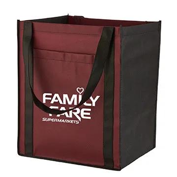 Custom Tote Bag Large Non-Woven with Pocket - 13 x 15 x 10 in - product view 10
