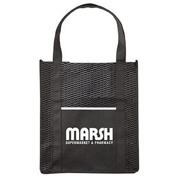 Custom Tote Bag Riptide Wave Textured - 13 x 15 x 8 in - product view 11