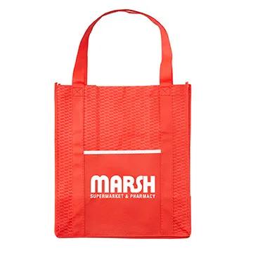 Custom Tote Bag Riptide Wave Textured - 13 x 15 x 8 in - product view 14