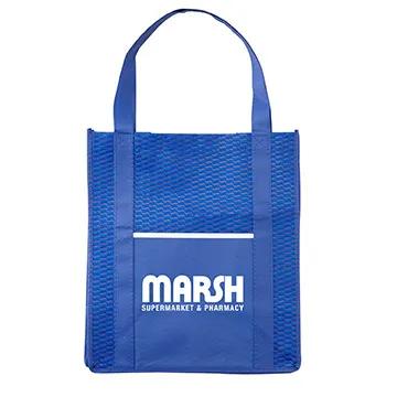 Custom Tote Bag Riptide Wave Textured - 13 x 15 x 8 in - product view 15