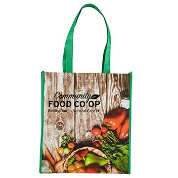 Custom Tote Bag Laminated Non-Woven - 12.5 x 14 x 9.25 in - product view 2