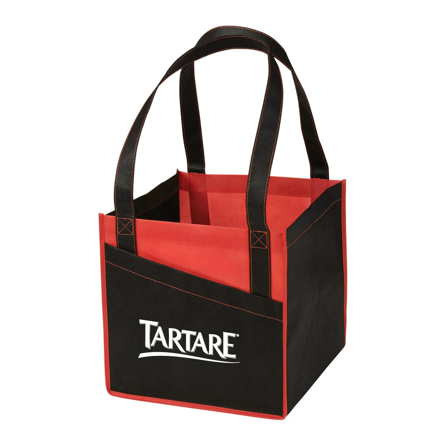 Custom Tote Bag Cube Non-Woven Utility - 11 x 11 x 11 in - product view 2