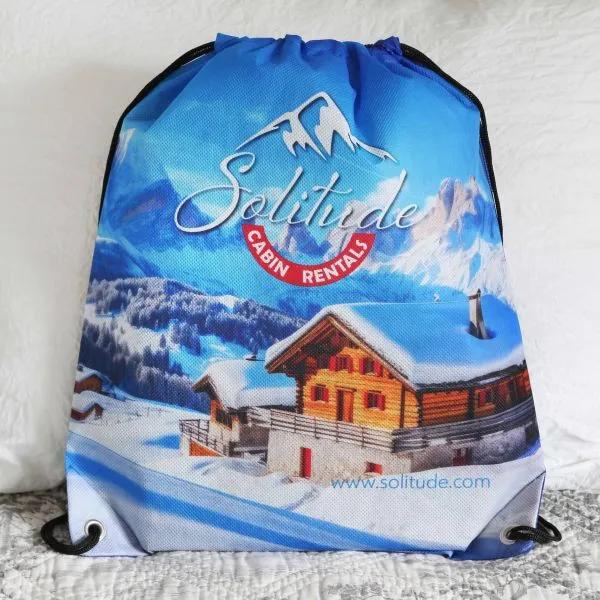 Custom Drawstring Backpack Non-Woven Sublimated - 14 x 17 in - product view 5
