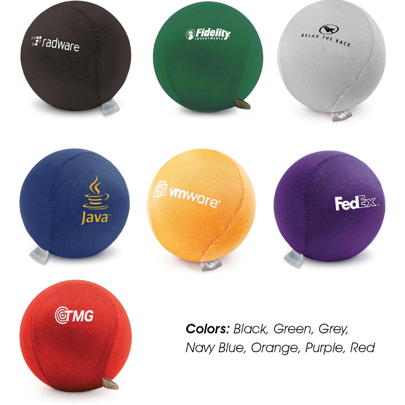 Custom Stress Ball Lycra Gel Filled Therapeutic - 2 in DIA - product view 3