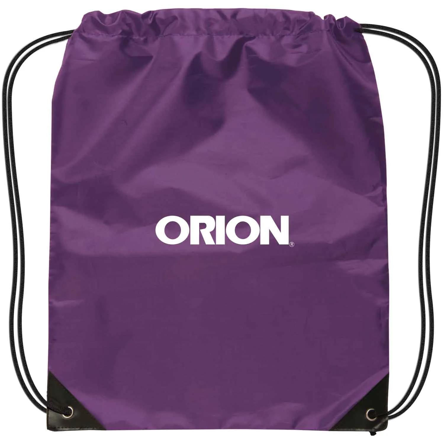 Custom Drawstring Backpack Polyester Reinforced - 14 x 17 in - product view 2