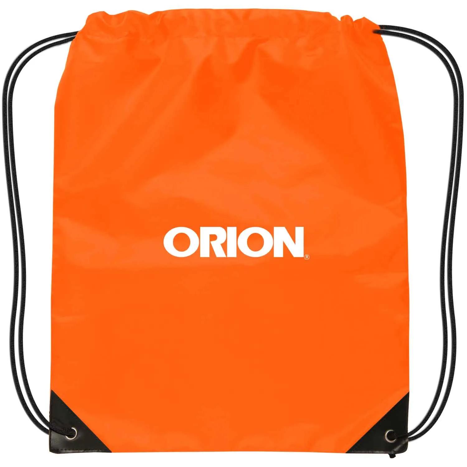 Custom Drawstring Backpack Polyester Reinforced - 14 x 17 in - product view 3