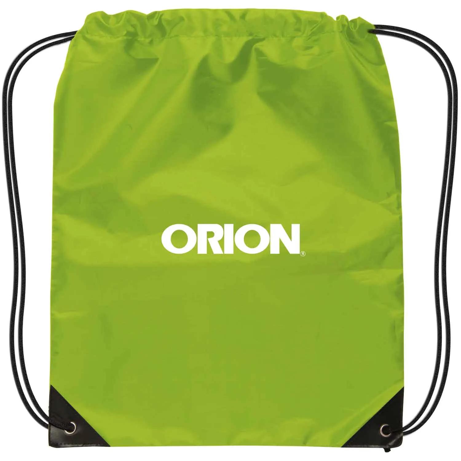 Custom Drawstring Backpack Polyester Reinforced - 14 x 17 in - product view 4
