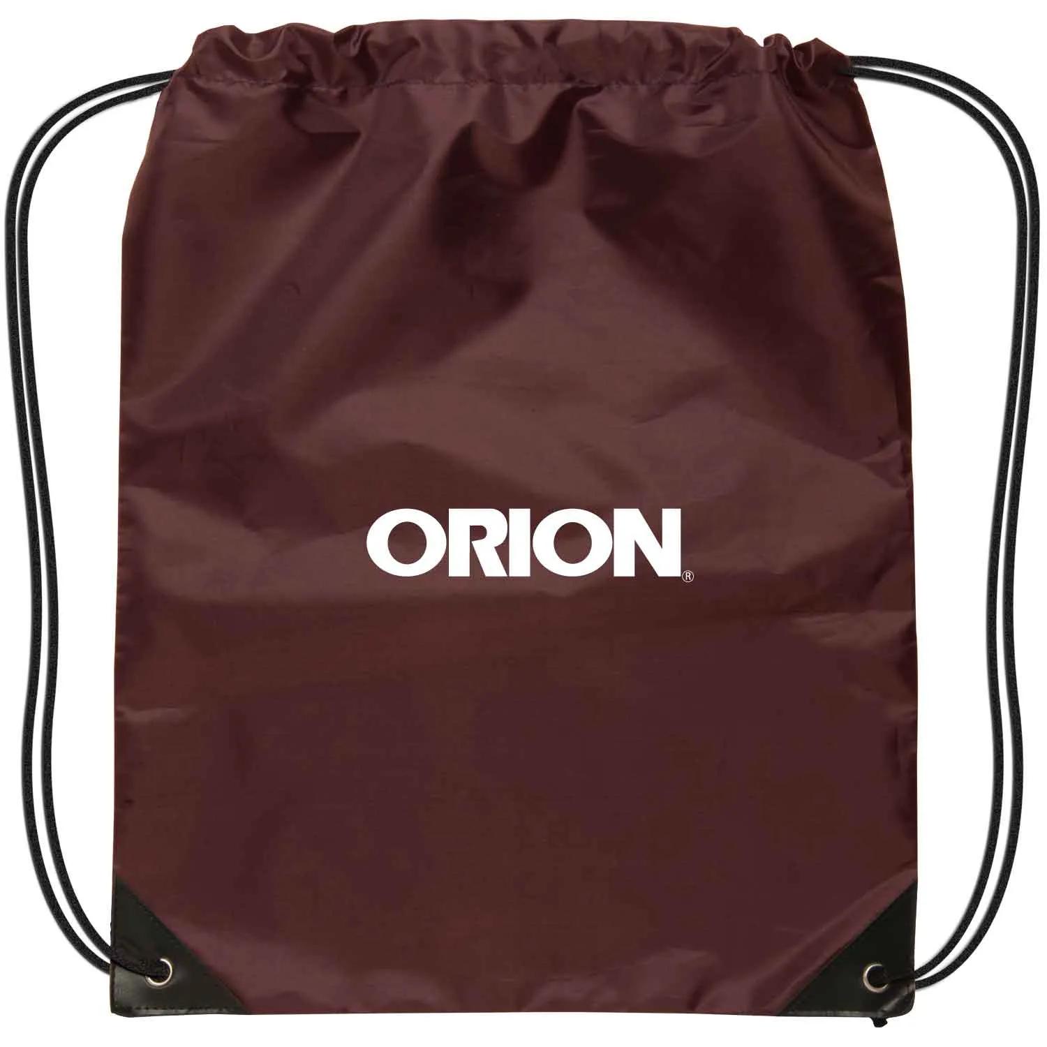 Custom Drawstring Backpack Polyester Reinforced - 14 x 17 in - product view 6