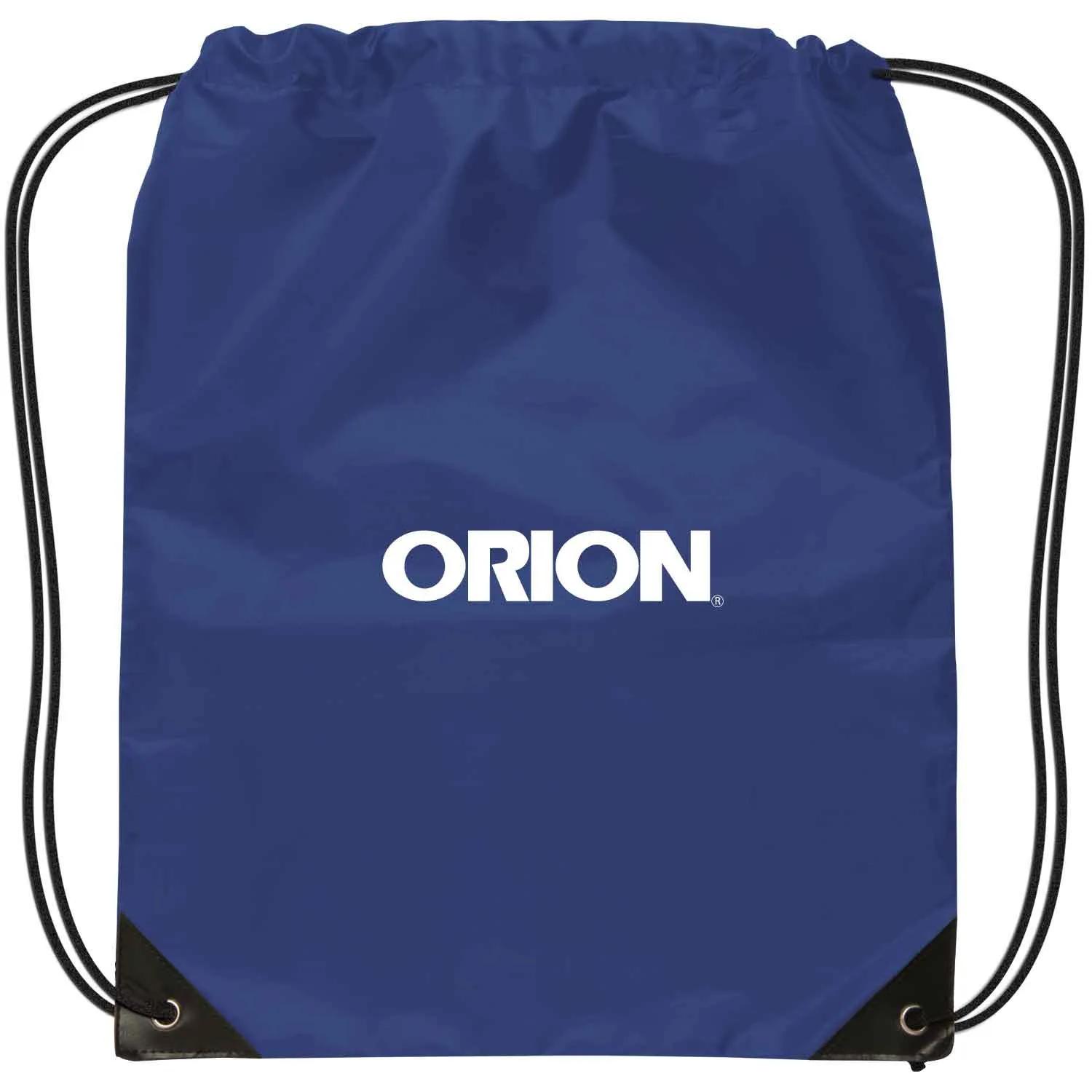 Custom Drawstring Backpack Polyester Reinforced - 14 x 17 in - product view 8