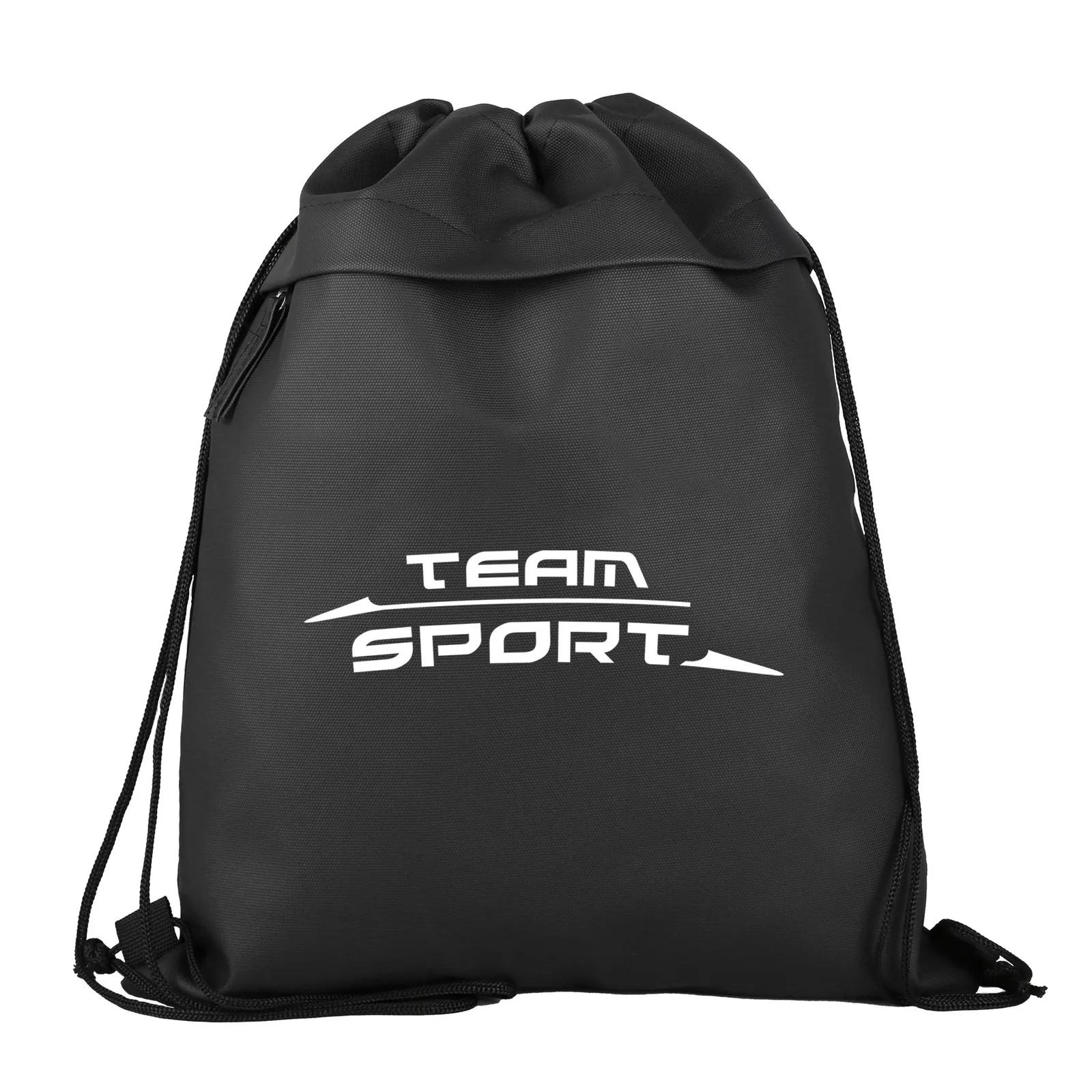 Custom Drawstring Backpack 600D RPET Coated - 13 x 16.25 in - product view 3