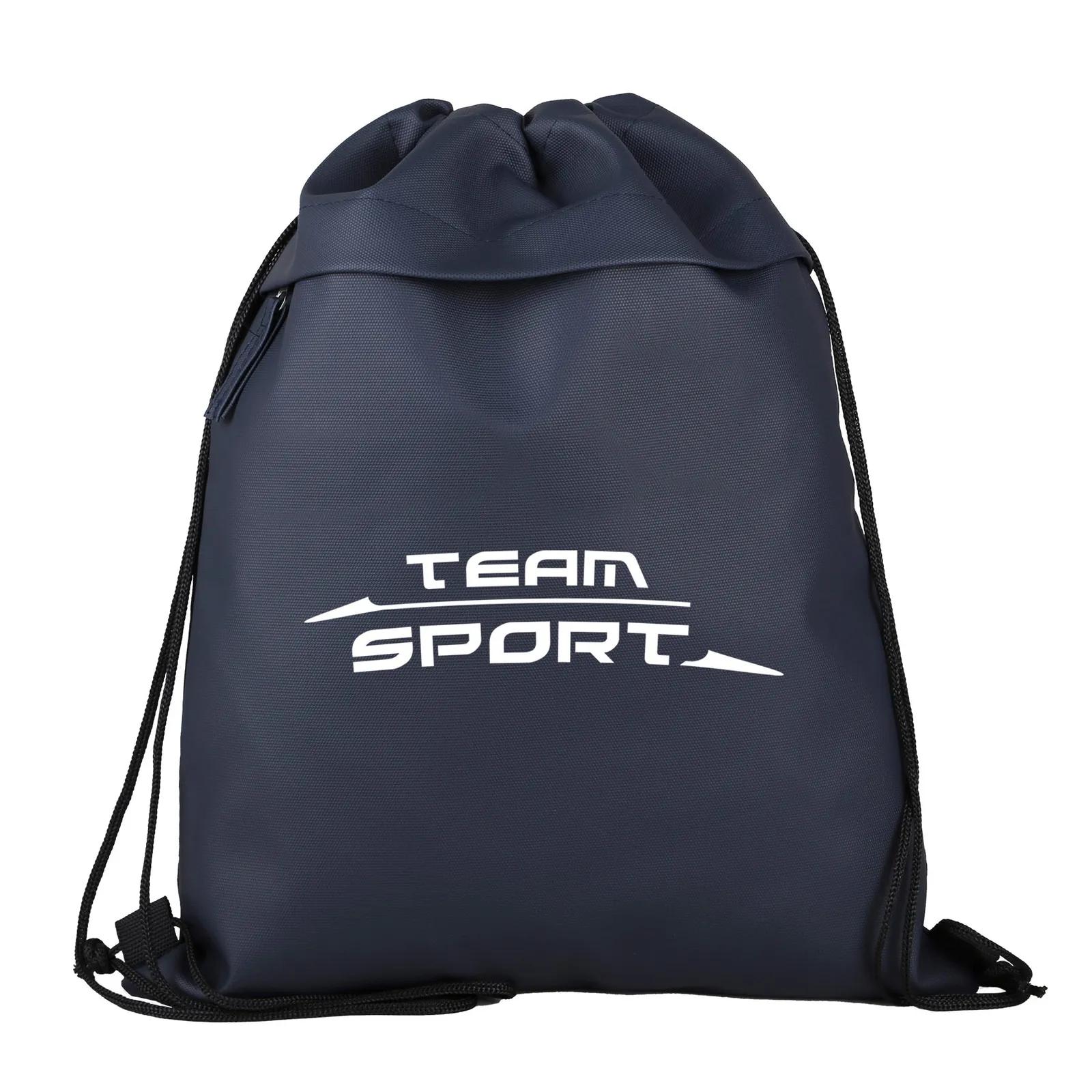 Custom Drawstring Backpack 600D RPET Coated - 13 x 16.25 in - product view 4