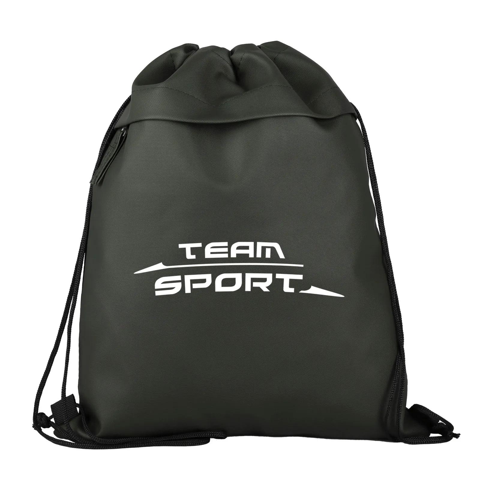 Custom Drawstring Backpack 600D RPET Coated - 13 x 16.25 in - product view 7