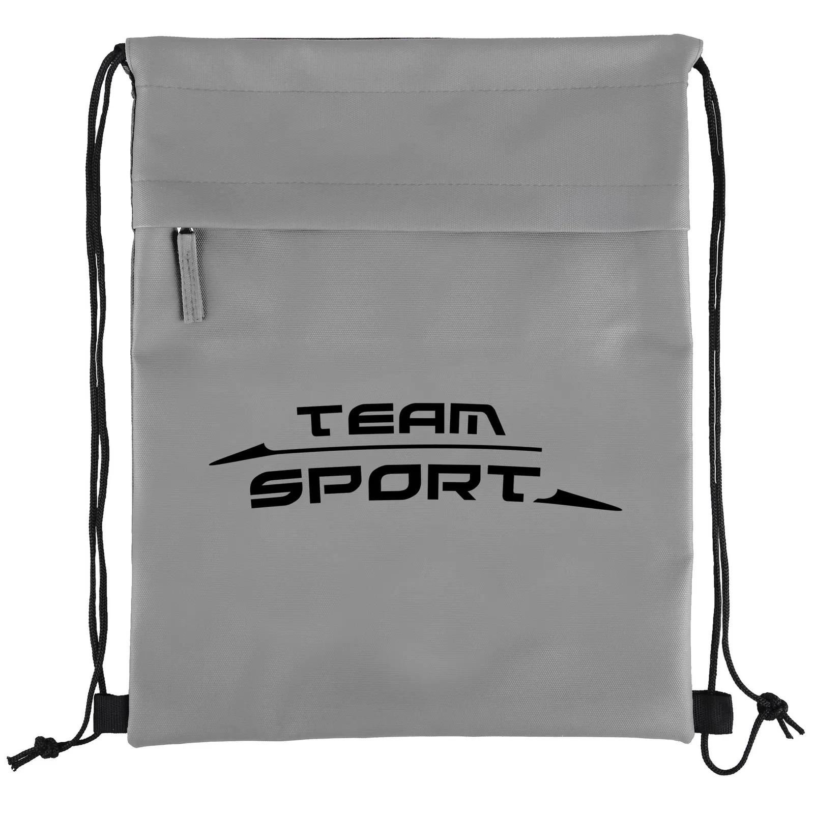 Custom Drawstring Backpack 600D RPET Coated - 13 x 16.25 in - product view 10